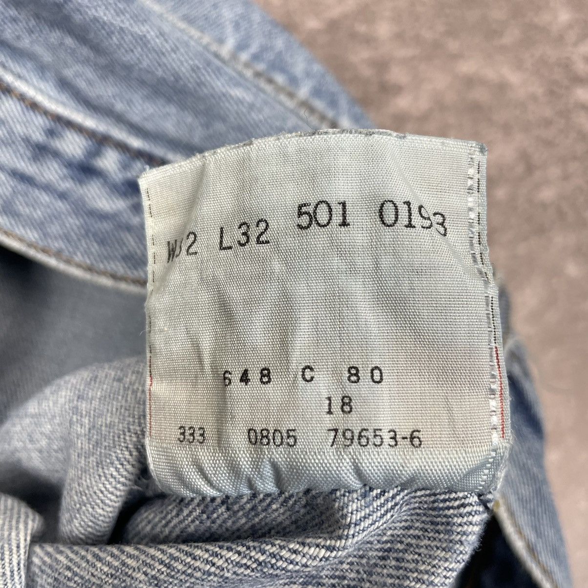 Levi's Vintage Distressed 90’s Levi’s 501 333M Button Jeans Size US 34 / EU 50 - 24 Thumbnail