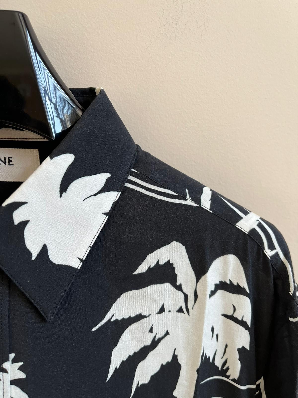Celine Chemise Collar Drugstore Hawaiian Print / Black & White Size US L / EU 52-54 / 3 - 10 Thumbnail
