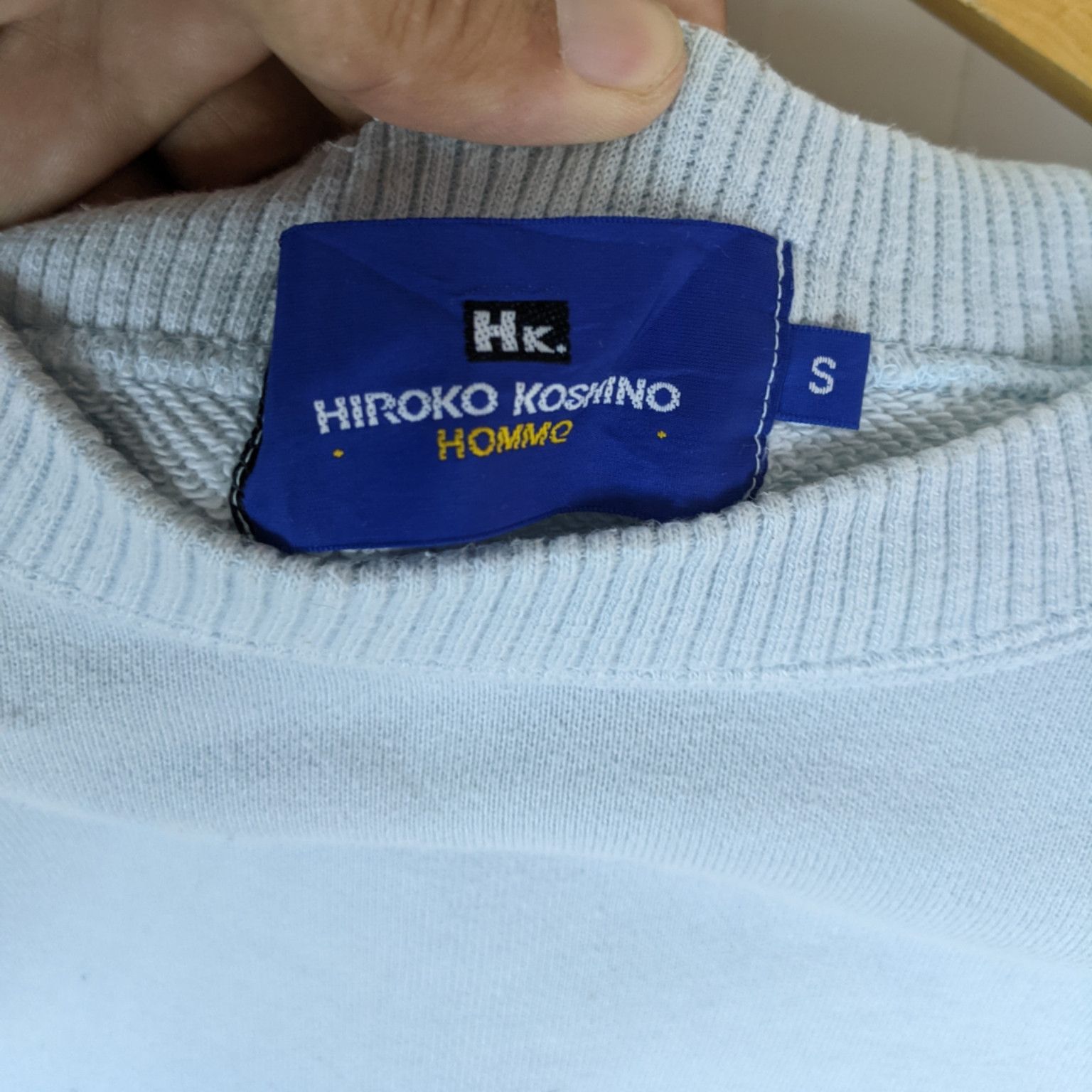 Hiroko Koshino Homme × Japanese Brand HIROKO KOSHINO Big Logo Jumper Sweatshirt Size US S / EU 44-46 / 1 - 11 Thumbnail