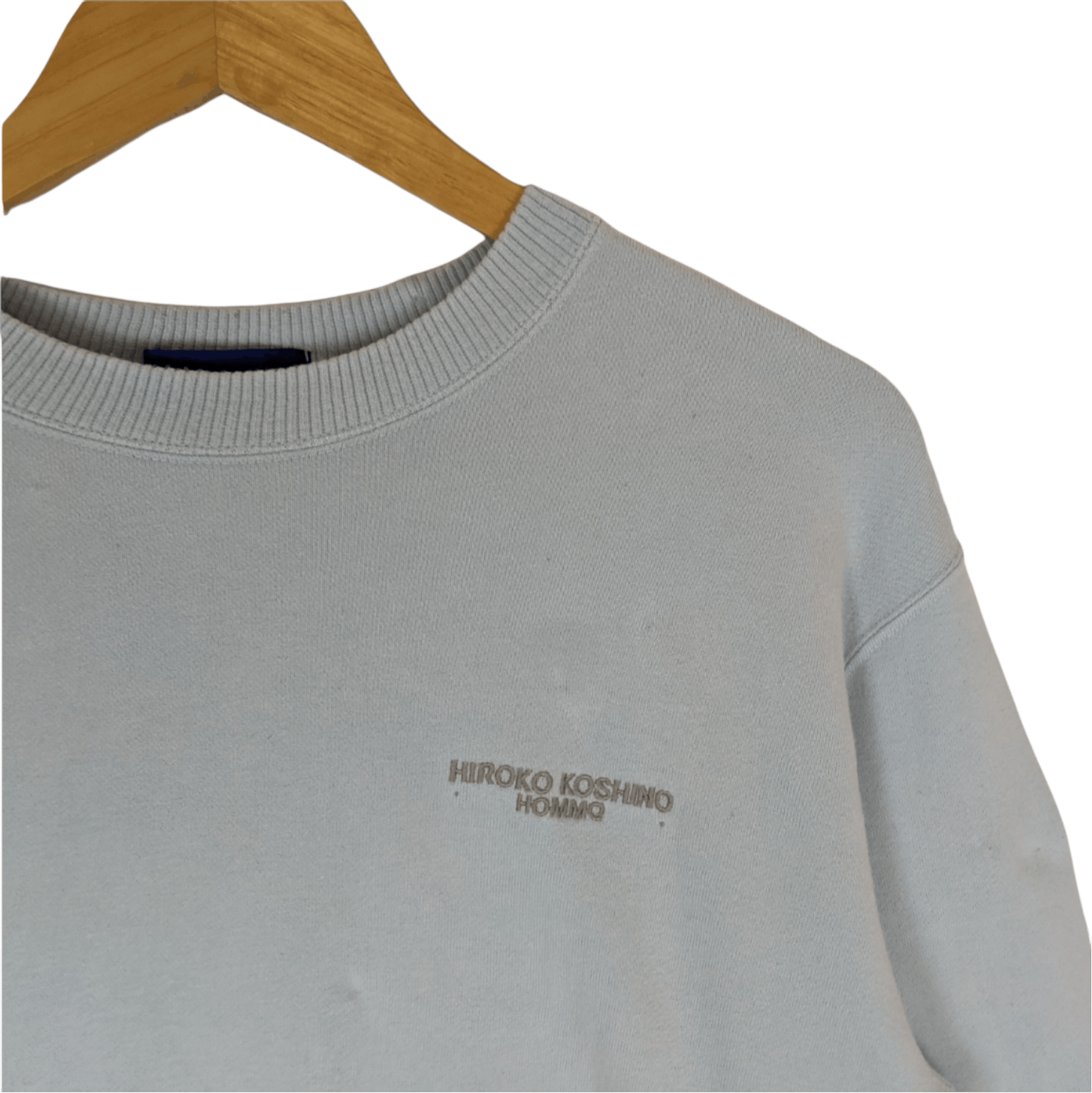 Hiroko Koshino Homme × Japanese Brand HIROKO KOSHINO Big Logo Jumper Sweatshirt Size US S / EU 44-46 / 1 - 7 Thumbnail