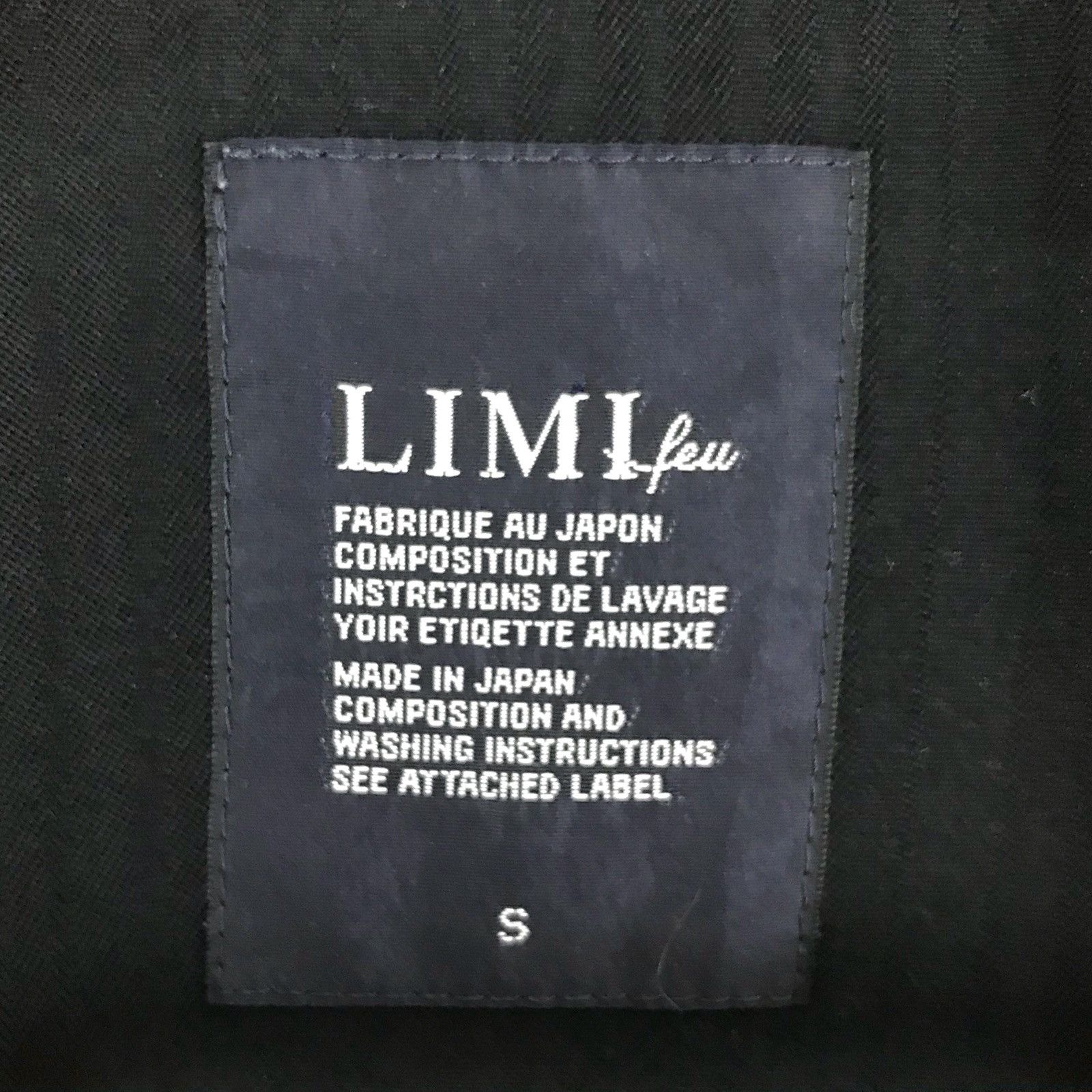 Limi Feu Limi Feu Yohji Yamamoto Made In Japan Black Jacket Size S / US 4 / IT 40 - 5 Thumbnail