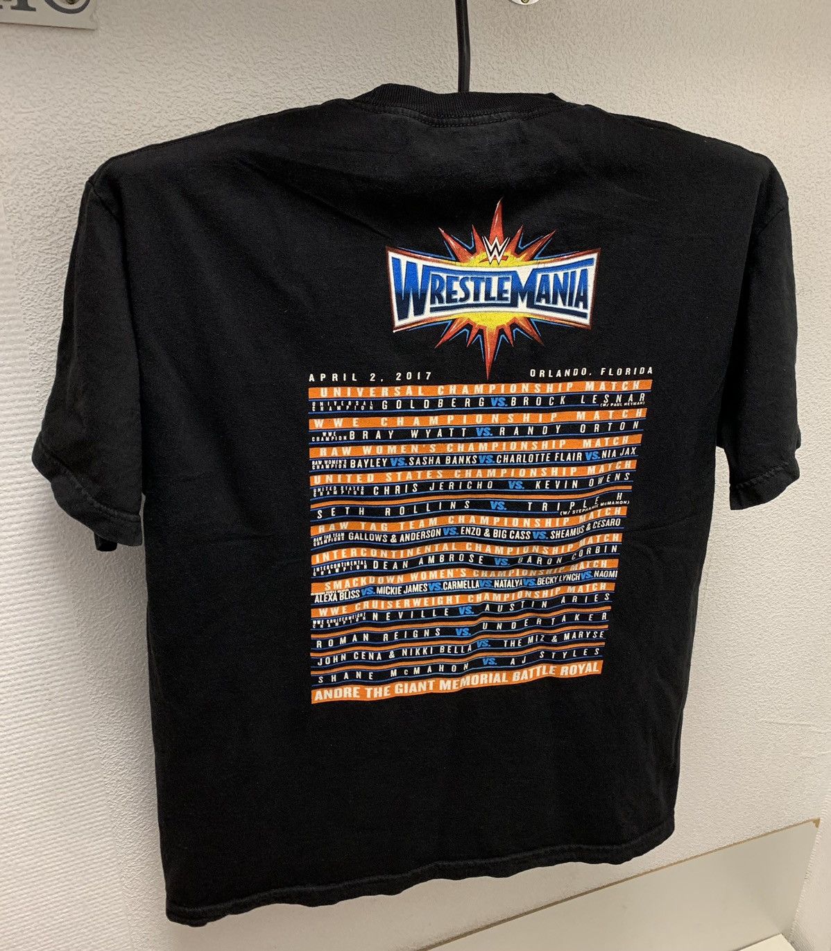 Vintage Wrestlemania orlando 2017 tour t-shirt wwe L John cena under Size US L / EU 52-54 / 3 - 2 Thumbnail