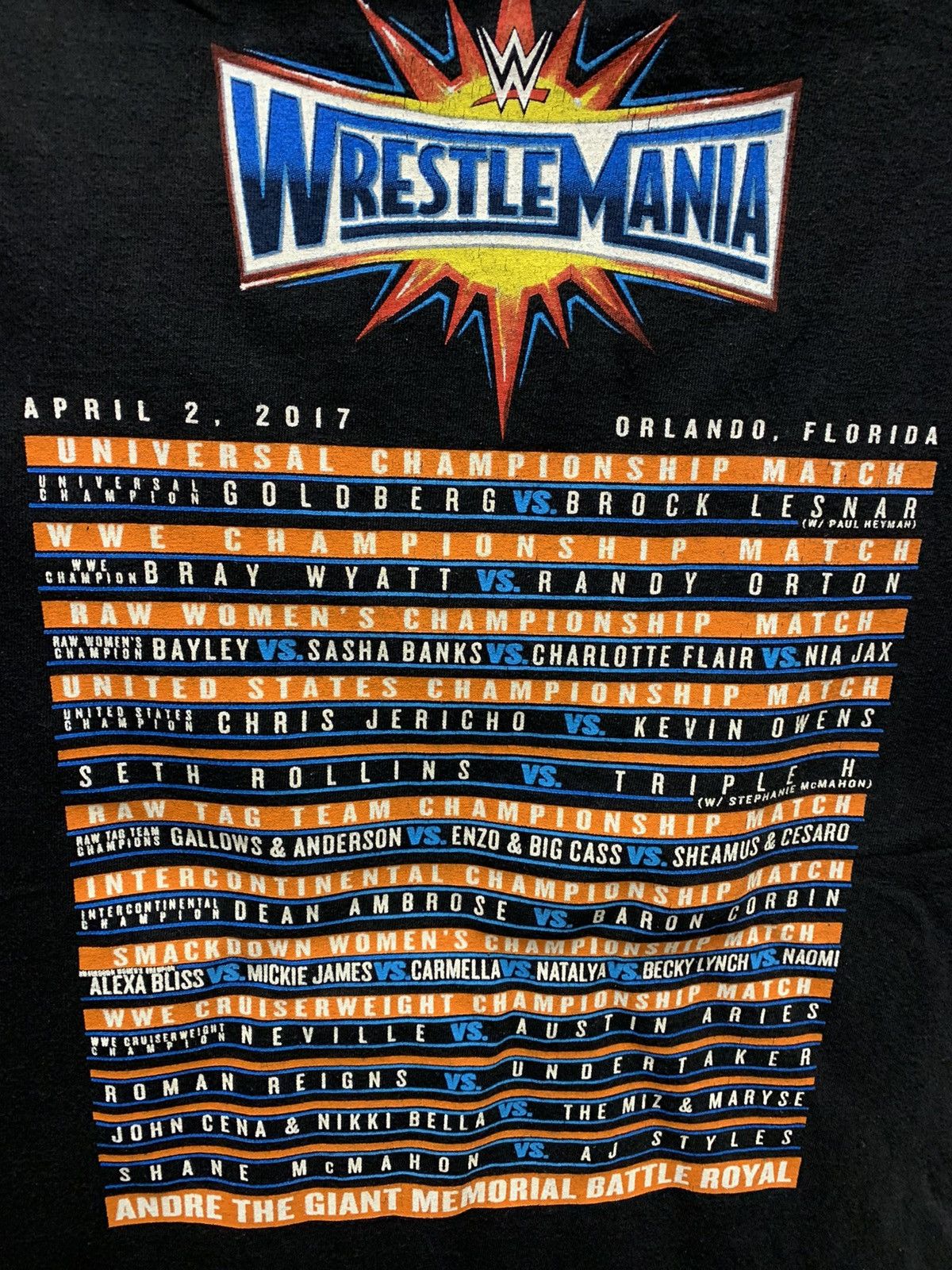 Vintage Wrestlemania orlando 2017 tour t-shirt wwe L John cena under Size US L / EU 52-54 / 3 - 4 Thumbnail
