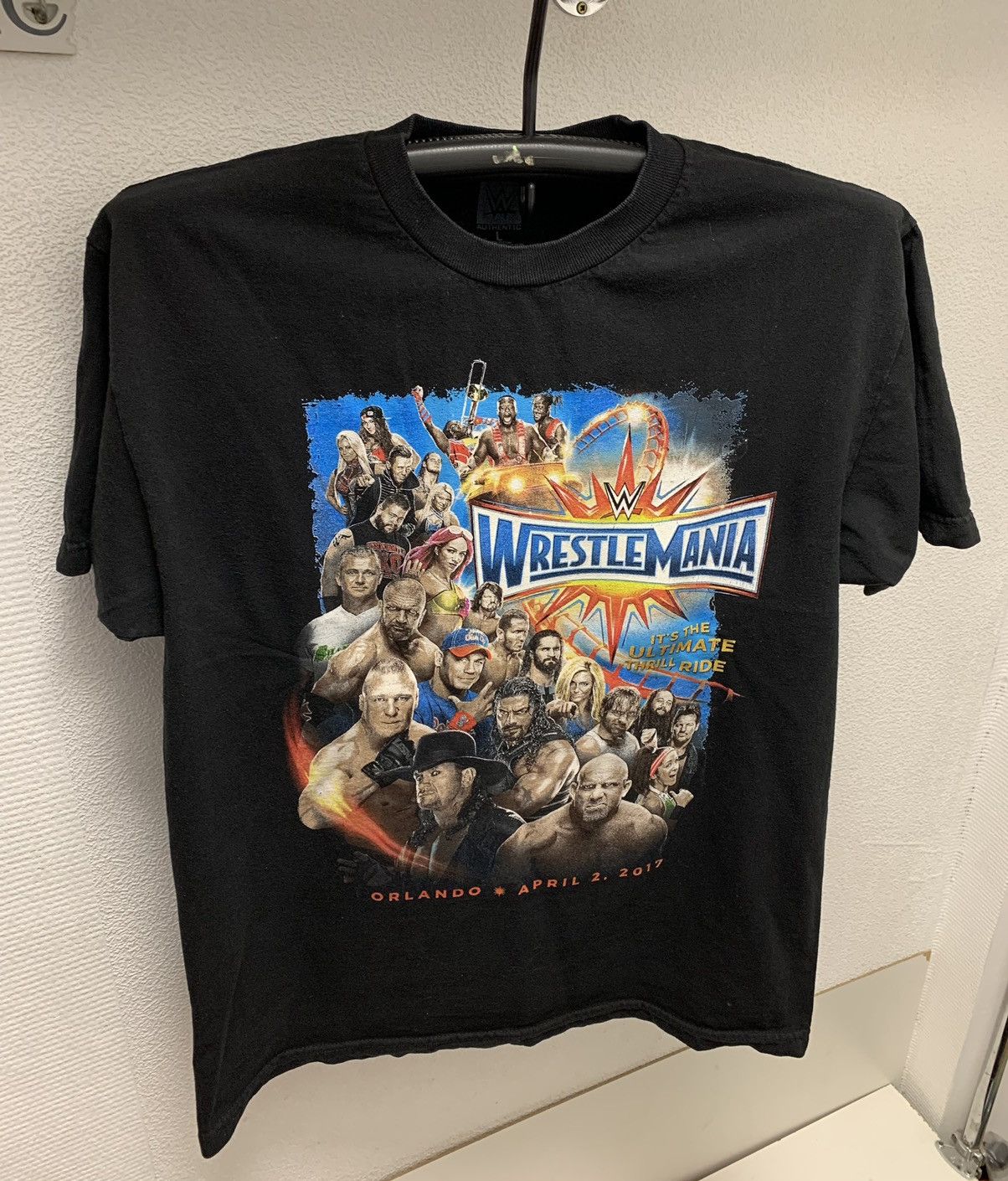 Vintage Wrestlemania orlando 2017 tour t-shirt wwe L John cena under Size US L / EU 52-54 / 3 - 1 Thumbnail