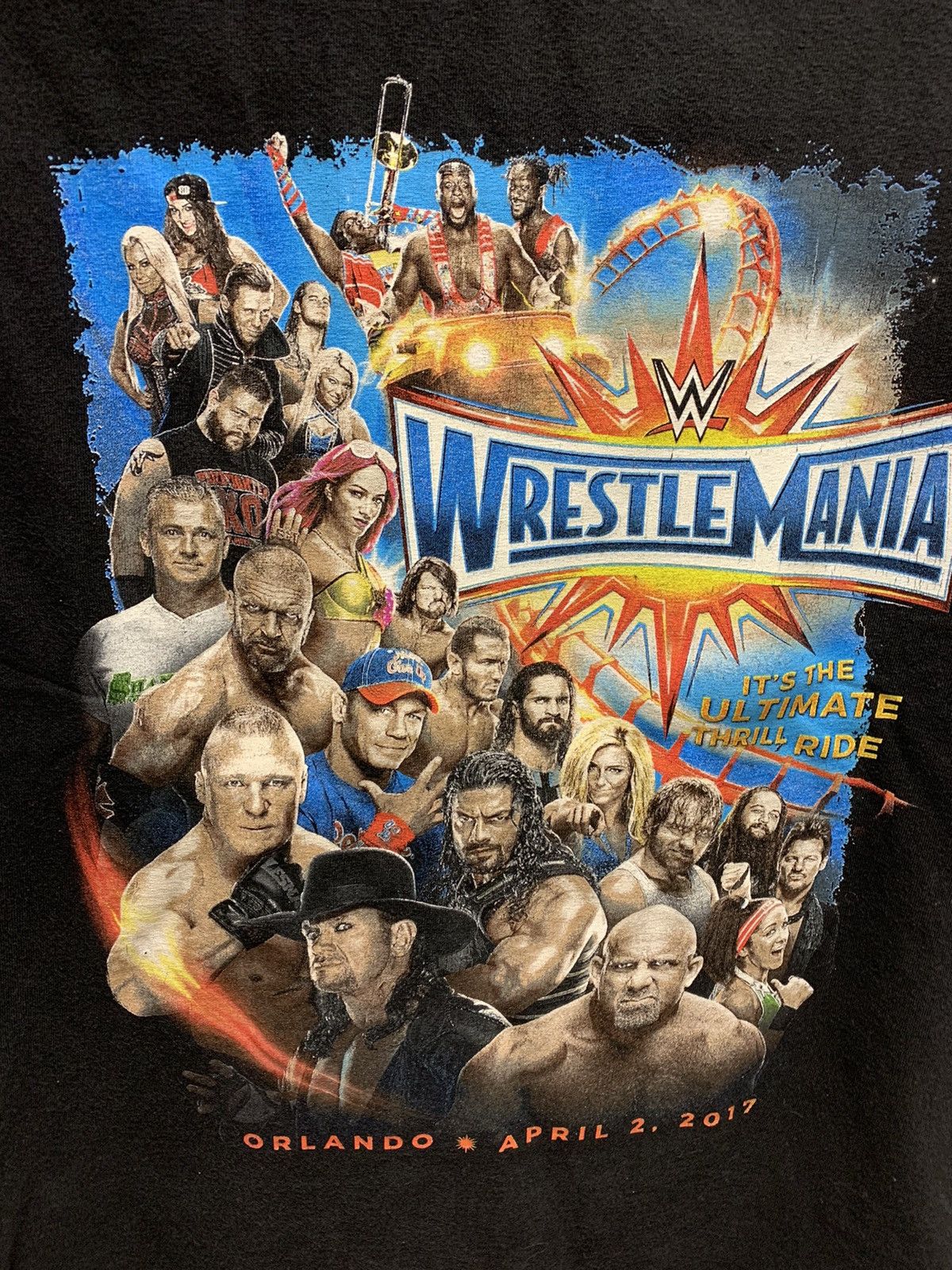 Vintage Wrestlemania orlando 2017 tour t-shirt wwe L John cena under Size US L / EU 52-54 / 3 - 3 Thumbnail