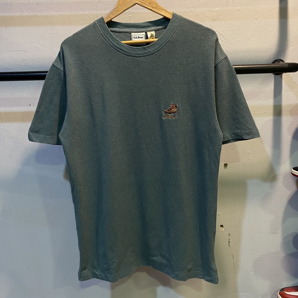 L.L. Bean × Vintage L.L. Bean Boot Logo Embroidered Tee Size US L / EU 52-54 / 3 - 1 Thumbnail