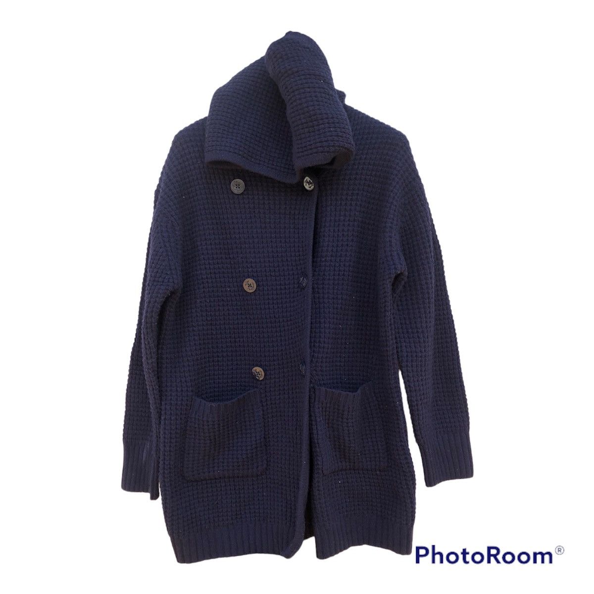 image of Ceon Lumb Wool Cardigan in Blue, Women's