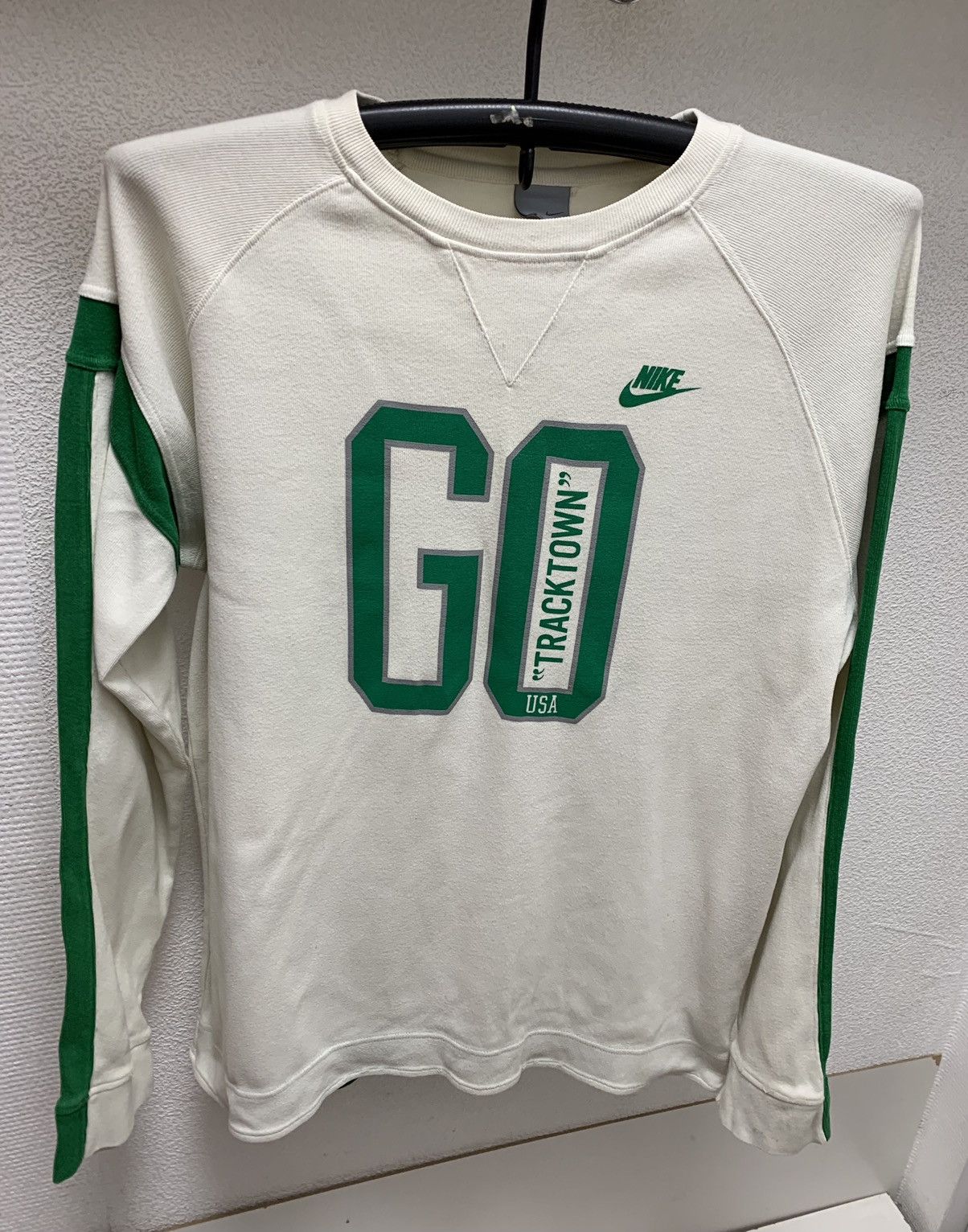 Nike tracktown vintage longsleeve Xl sz big logo usa