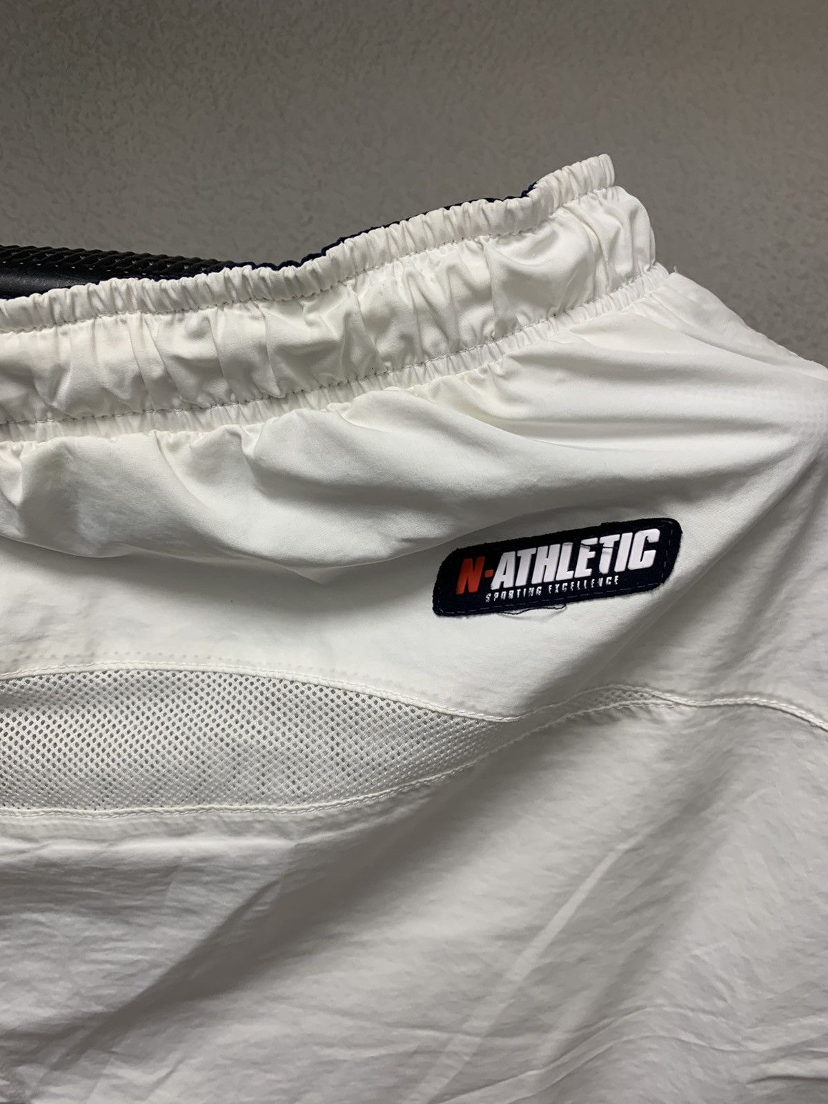 Nike × Vintage Nike athletic vintage drill sweatpants L y2k white 34 Size US 34 / EU 50 - 10 Thumbnail