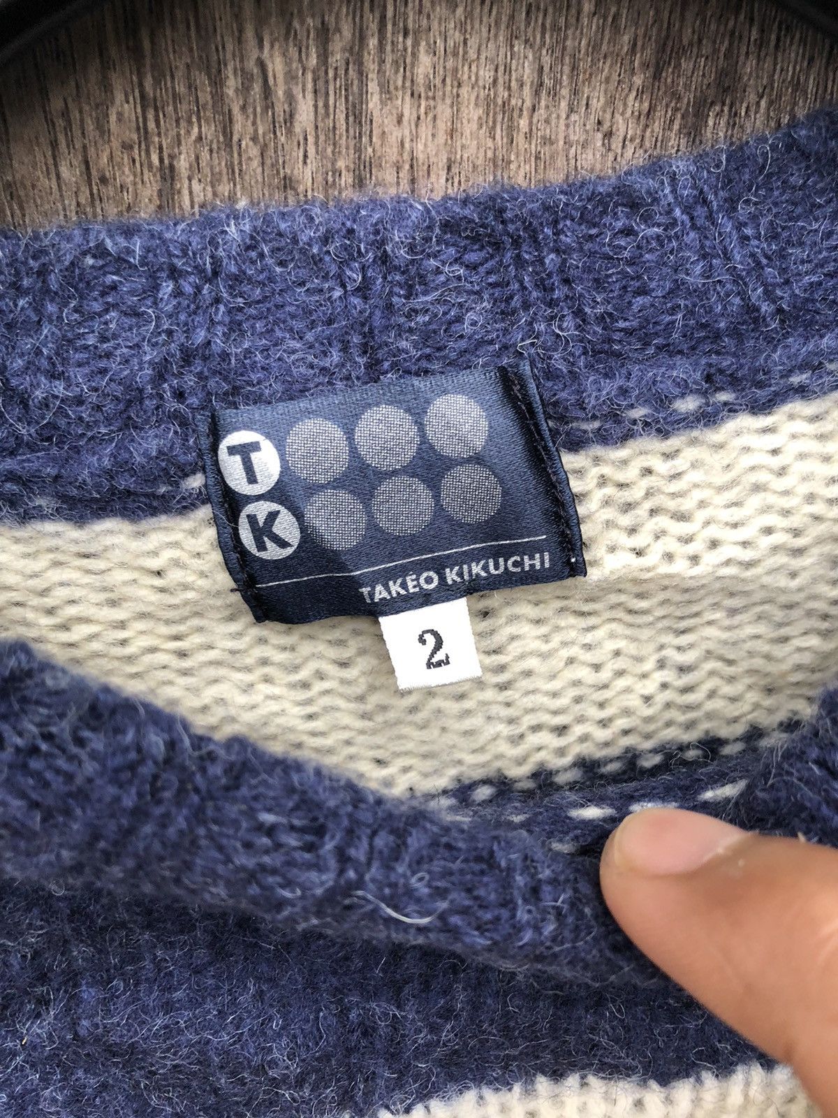Japanese Brand × Takeo Kikuchi Takeo Kikuchi Sweatshirt Wool Size XS / US 0-2 / IT 36-38 - 4 Thumbnail