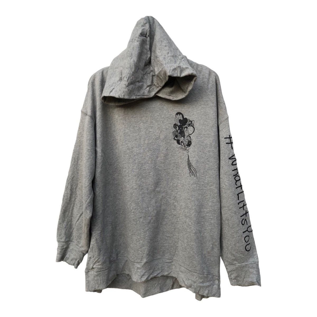 image of Uniqlo Art Hooded in Silver, Men's (Size XL)