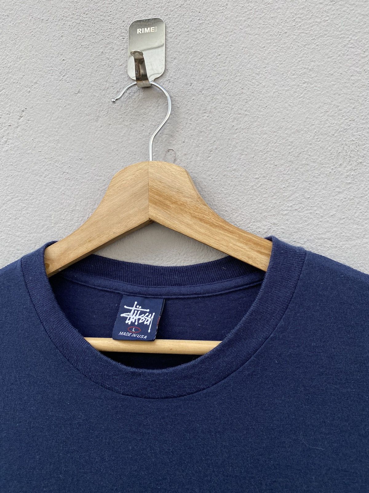 Stussy × Vintage Vintage 1990’s Stüssy Box Logo Single Stitch USA Tee Size US L / EU 52-54 / 3 - 2 Thumbnail