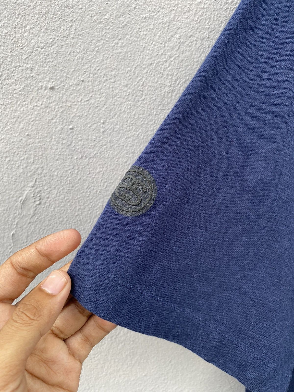 Stussy × Vintage Vintage 1990’s Stüssy Box Logo Single Stitch USA Tee Size US L / EU 52-54 / 3 - 10 Thumbnail