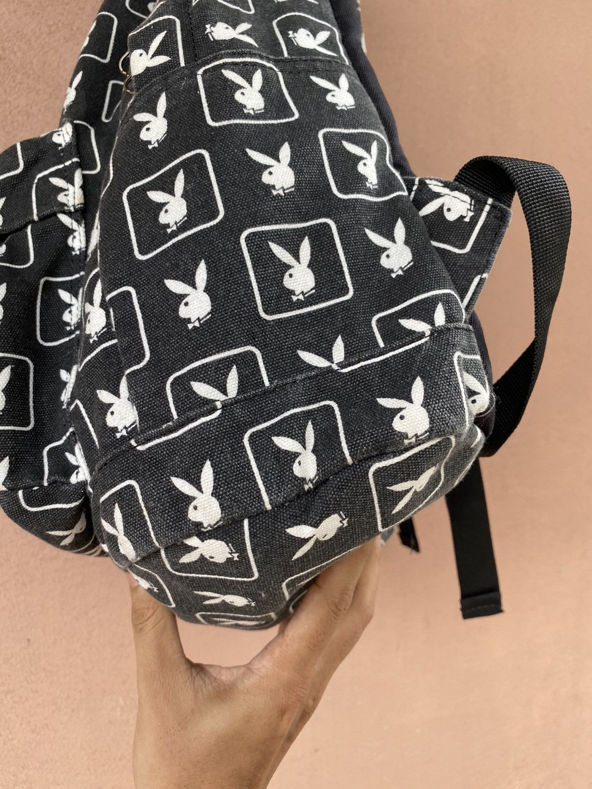 Playboy 🔥RARE🔥 PLAYBOY Monogram Iconic Logo Bunny Black/White B.Pack Size ONE SIZE - 5 Thumbnail