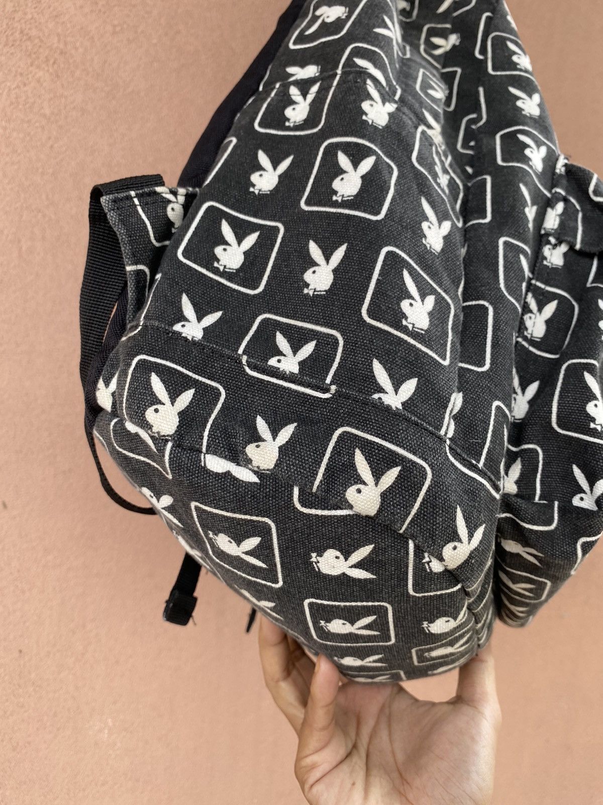 Playboy 🔥RARE🔥 PLAYBOY Monogram Iconic Logo Bunny Black/White B.Pack Size ONE SIZE - 4 Thumbnail