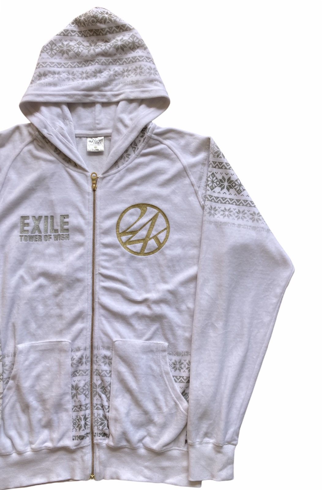 Japanese Brand 24 KARATS ZIPPER HOODIE Size US XL / EU 56 / 4 - 3 Thumbnail