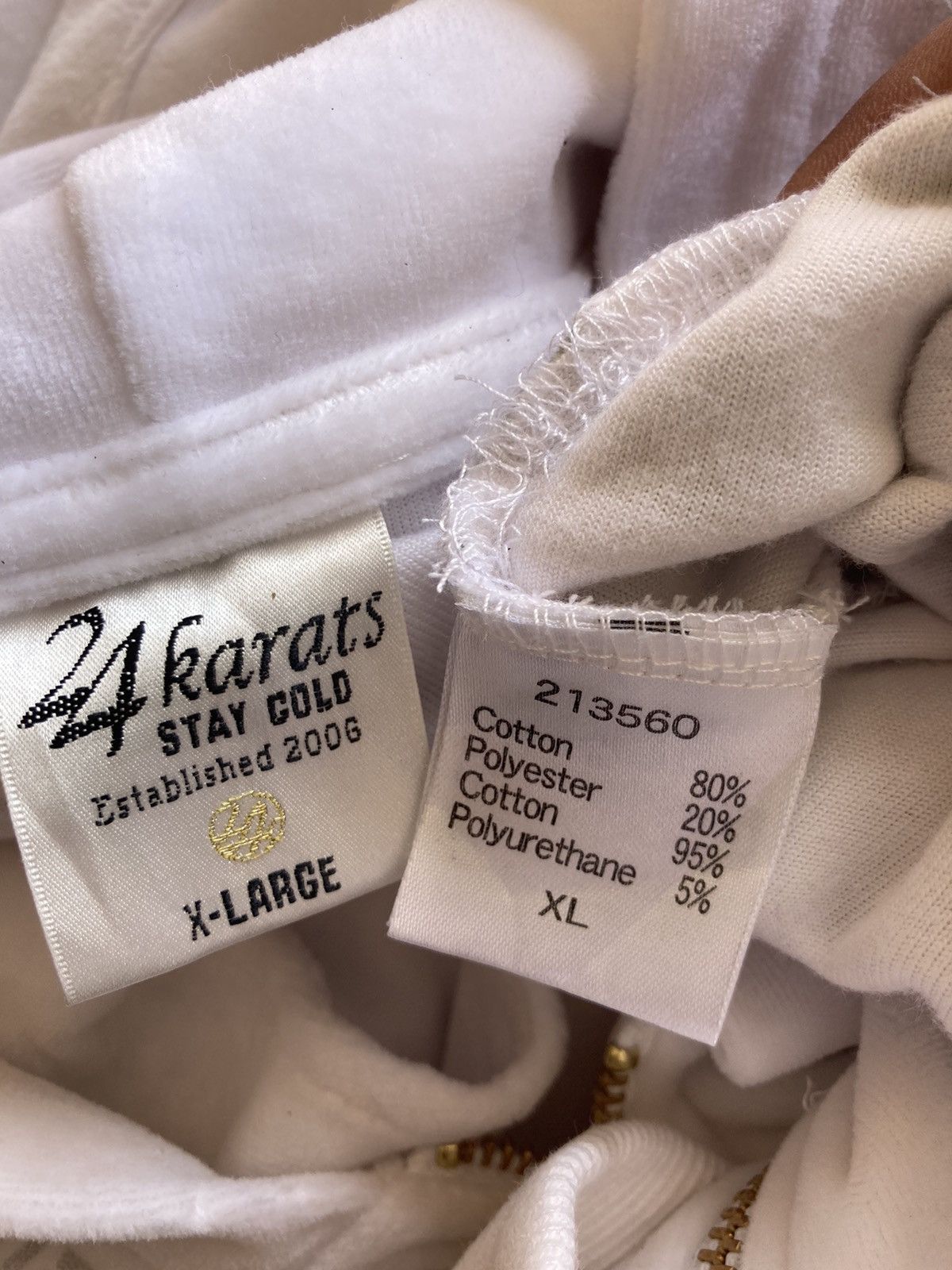 Japanese Brand 24 KARATS ZIPPER HOODIE Size US XL / EU 56 / 4 - 5 Thumbnail