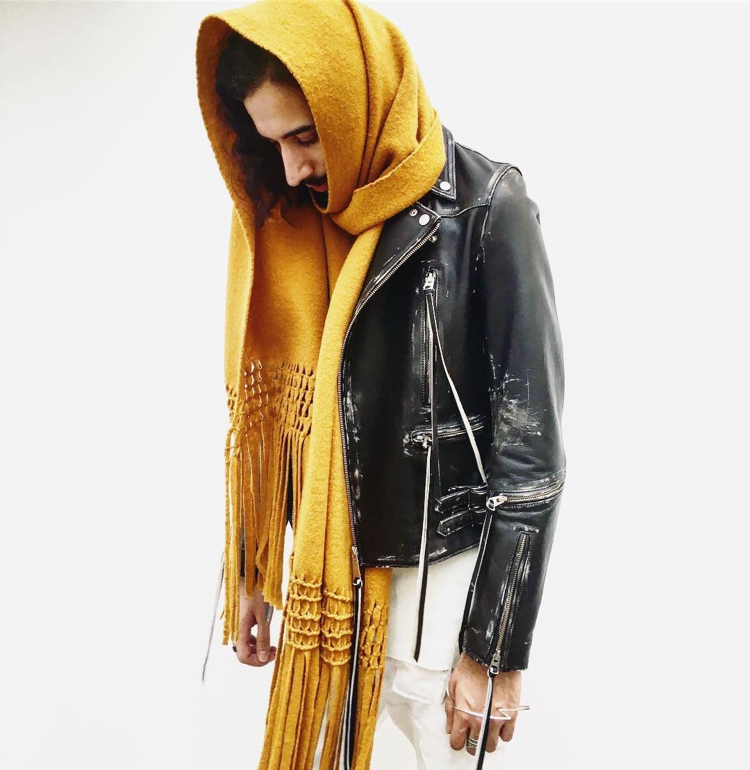 Bed j.w. Ford AW18 Distressed 'Michelle' biker jacket Size US S / EU 44-46 / 1 - 2 Thumbnail