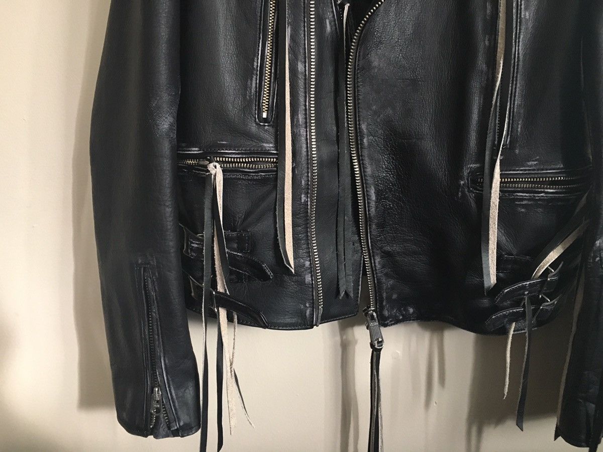 Bed j.w. Ford AW18 Distressed 'Michelle' biker jacket Size US S / EU 44-46 / 1 - 7 Thumbnail