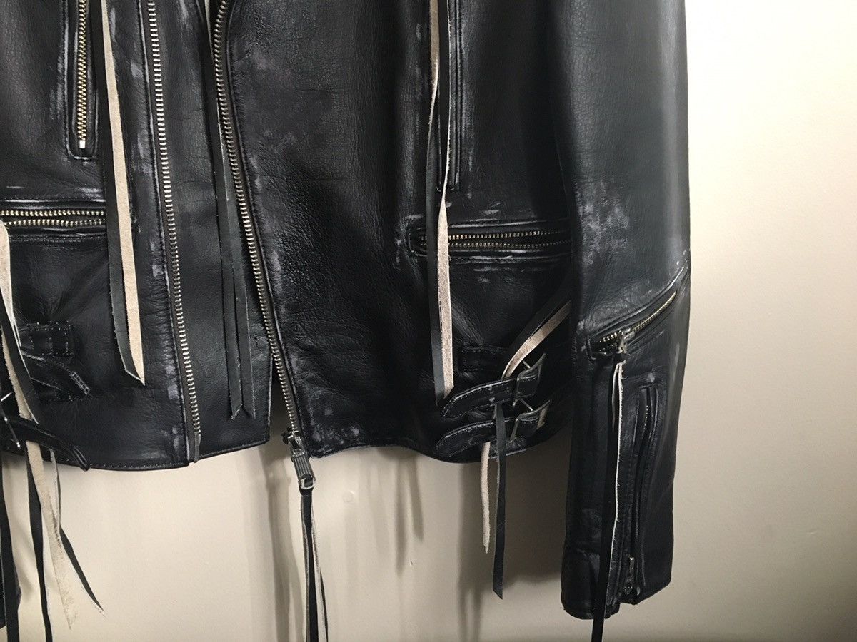 Bed j.w. Ford AW18 Distressed 'Michelle' biker jacket Size US S / EU 44-46 / 1 - 8 Thumbnail