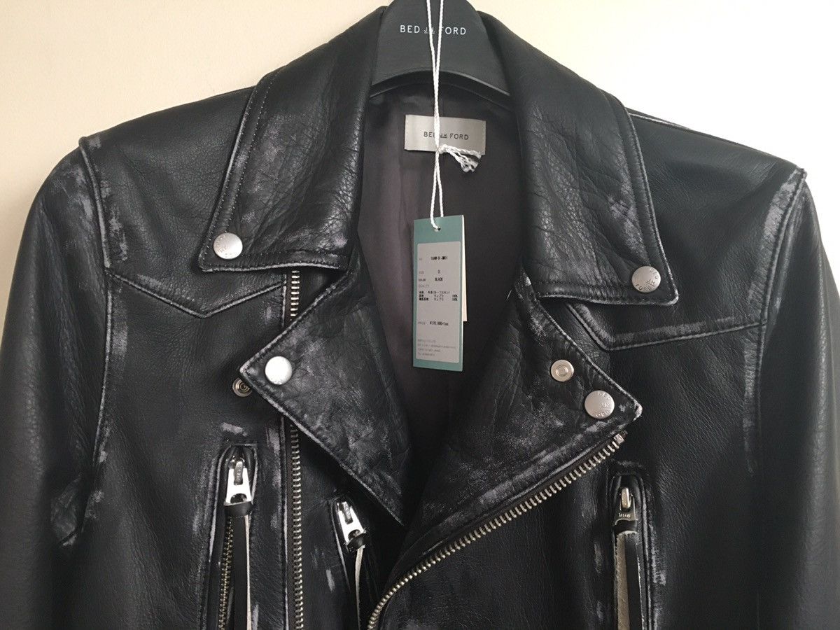 Bed j.w. Ford AW18 Distressed 'Michelle' biker jacket Size US S / EU 44-46 / 1 - 6 Thumbnail