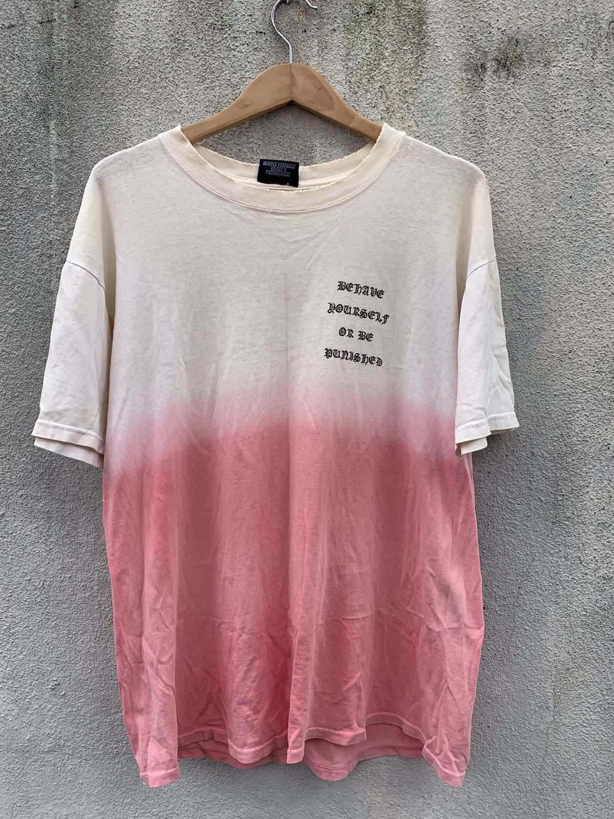 Japanese Brand × Vintage Debichu Los Angelas Cross Logo Two Tones Distressed Shirt Size US L / EU 52-54 / 3 - 2 Thumbnail