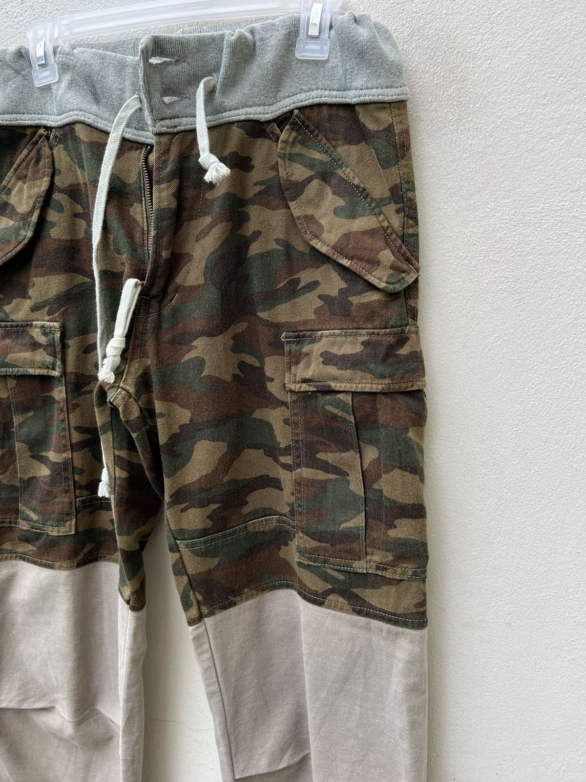 Vintage HANALEI Japan Hybrid Camouflage Cargo Trouser Pant Size US 31 - 12 Thumbnail