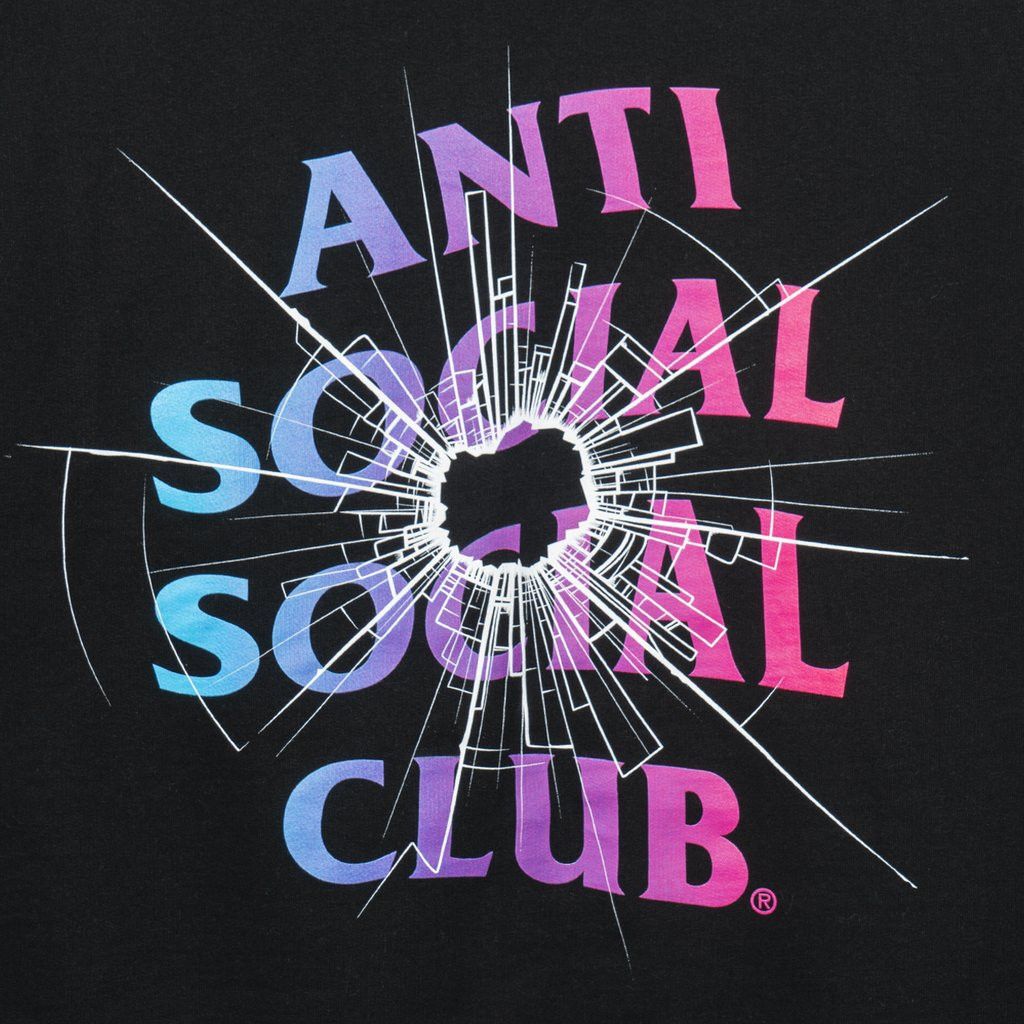 Anti Social Social Club DS ASSC Shattered Glass Logo Theories Black Hoodie bape kith Size US L / EU 52-54 / 3 - 3 Thumbnail