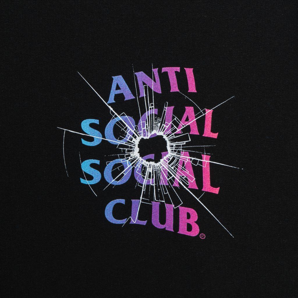 Anti Social Social Club DS ASSC Shattered Glass Logo Theories Black Hoodie bape kith Size US L / EU 52-54 / 3 - 5 Thumbnail