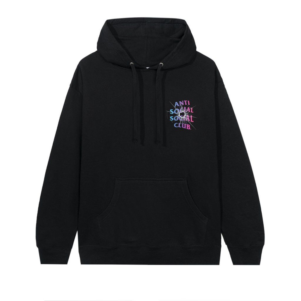 Anti Social Social Club DS ASSC Shattered Glass Logo Theories Black Hoodie bape kith Size US L / EU 52-54 / 3 - 4 Thumbnail