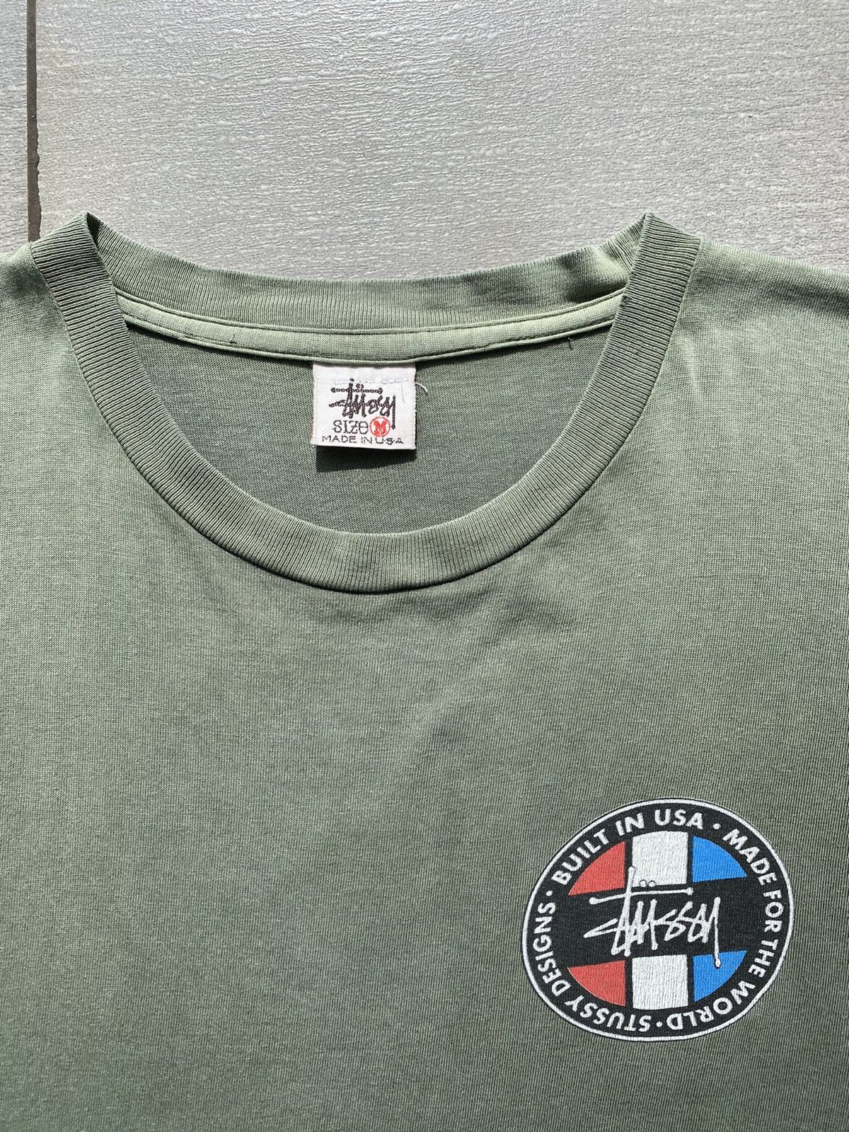 Stussy × Vintage Vintage OG 90s STÜSSY “Built in USA” Single Stitch Tee Size US L / EU 52-54 / 3 - 3 Thumbnail