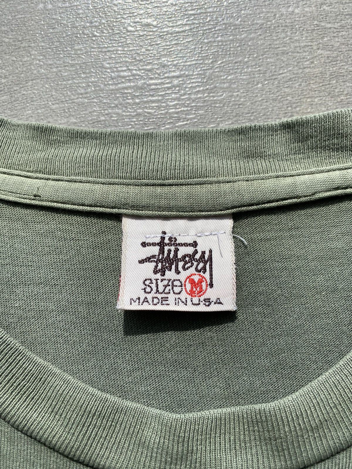 Stussy × Vintage Vintage OG 90s STÜSSY “Built in USA” Single Stitch Tee Size US L / EU 52-54 / 3 - 4 Thumbnail