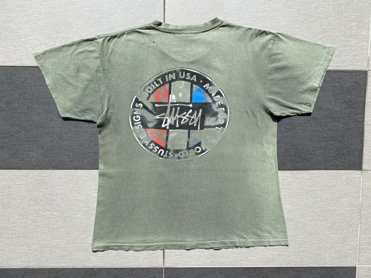 Stussy × Vintage Vintage OG 90s STÜSSY “Built in USA” Single Stitch Tee Size US L / EU 52-54 / 3 - 7 Thumbnail