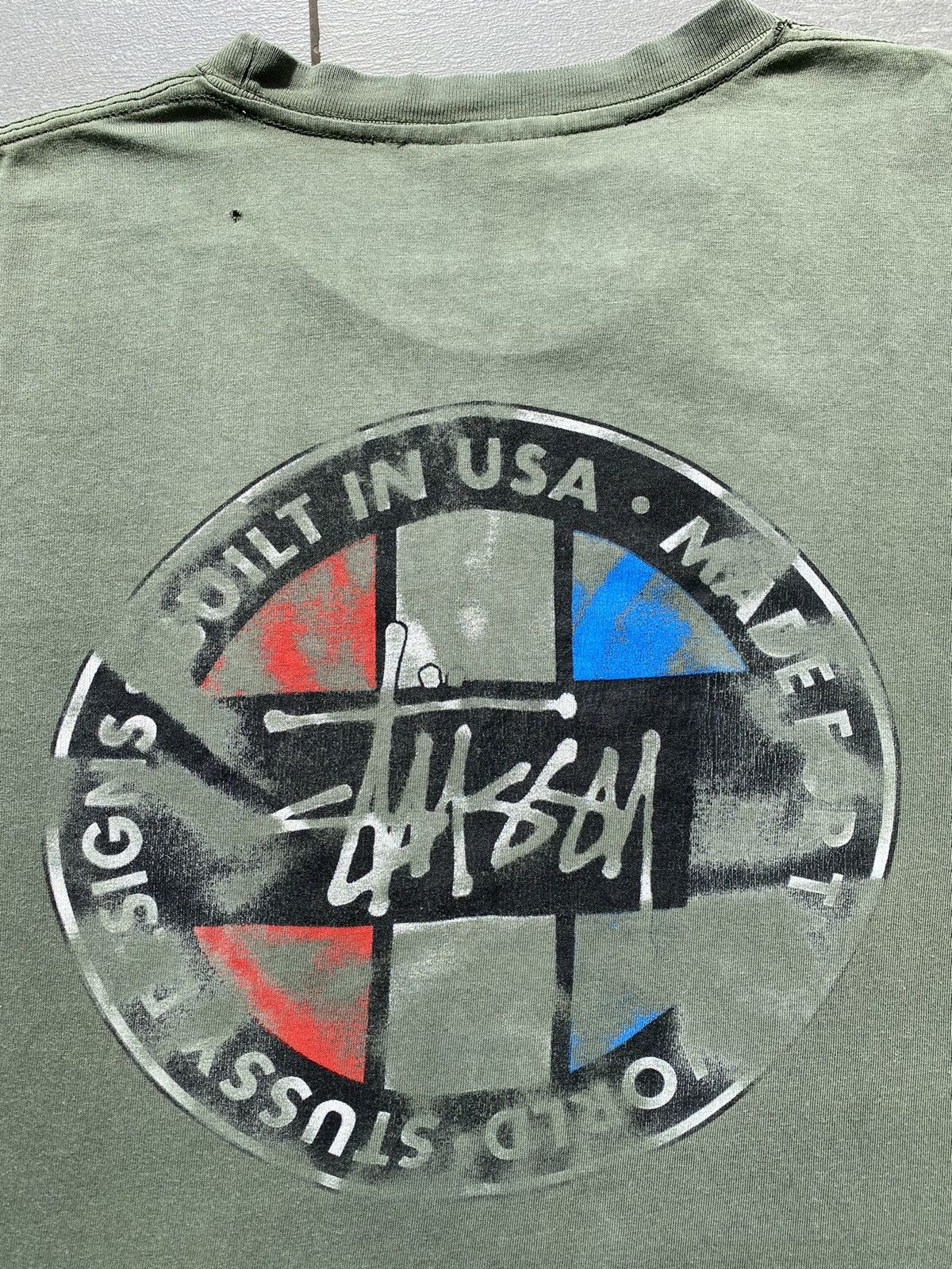 Stussy × Vintage Vintage OG 90s STÜSSY “Built in USA” Single Stitch Tee Size US L / EU 52-54 / 3 - 9 Thumbnail