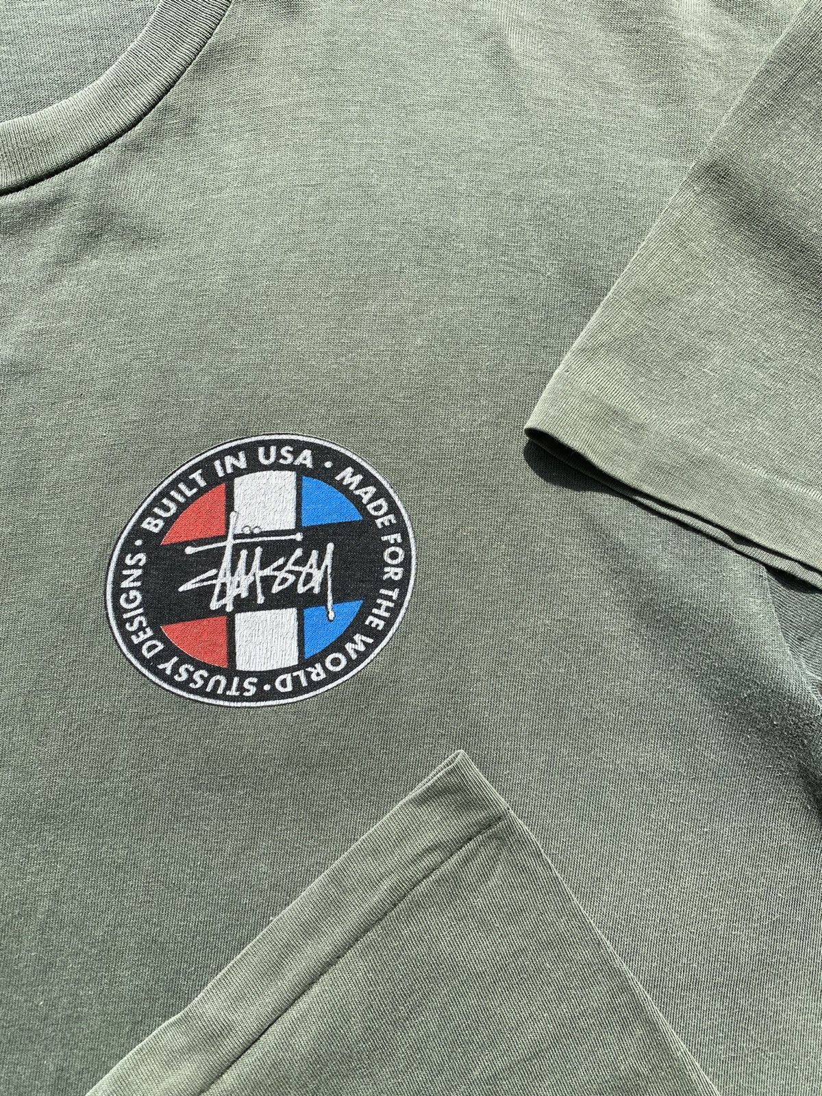 Stussy × Vintage Vintage OG 90s STÜSSY “Built in USA” Single Stitch Tee Size US L / EU 52-54 / 3 - 6 Thumbnail