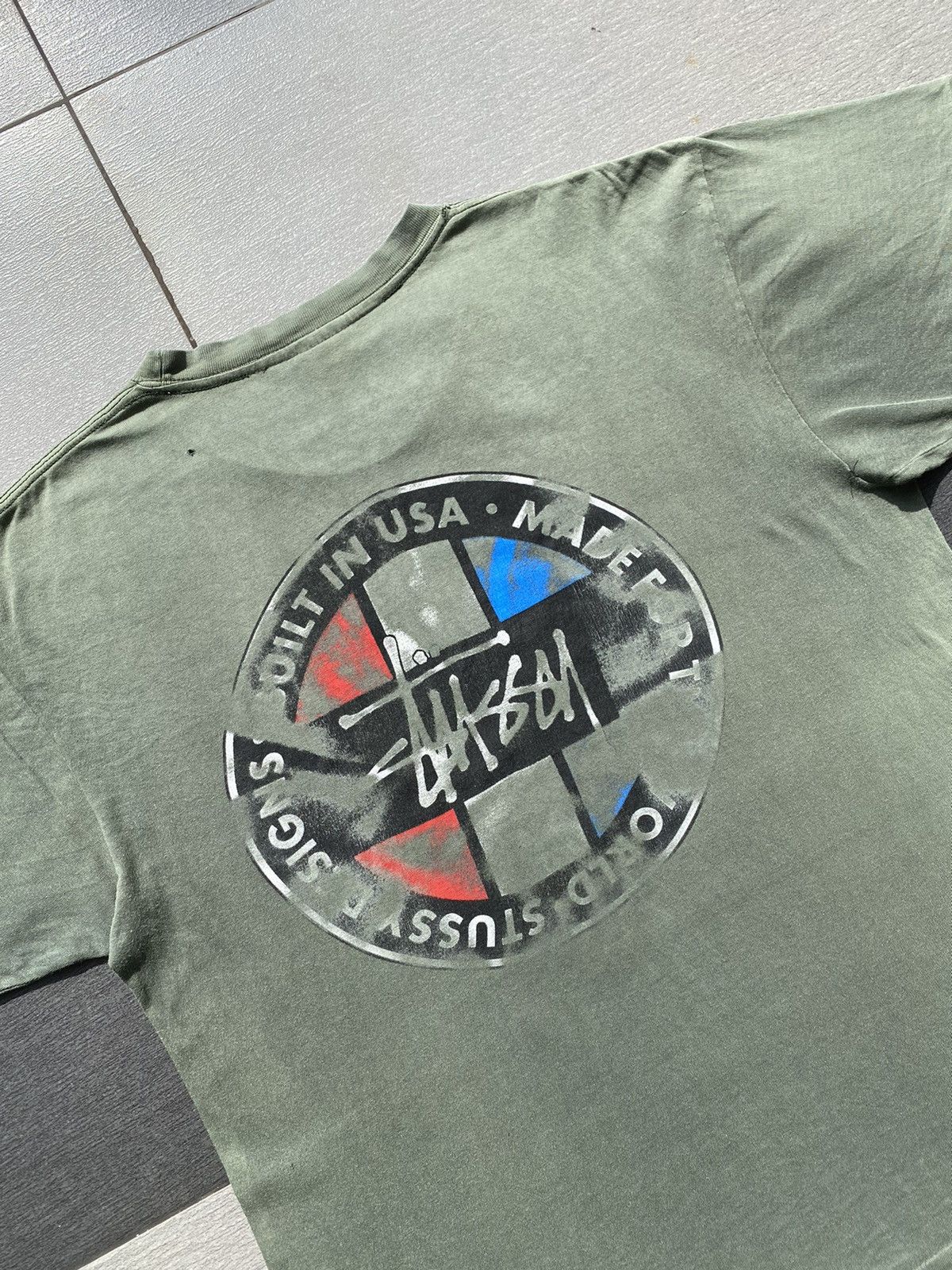 Stussy × Vintage Vintage OG 90s STÜSSY “Built in USA” Single Stitch Tee Size US L / EU 52-54 / 3 - 8 Thumbnail
