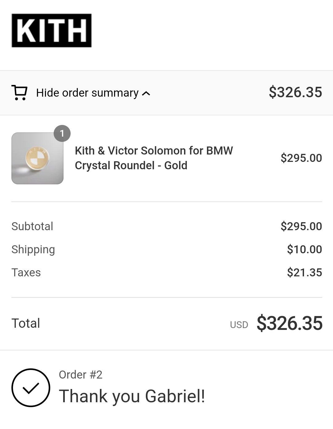 BMW × Kith Kith & Victor Solomon BMW Crystal Roundel Limited #251/1602 Size ONE SIZE - 13 Thumbnail