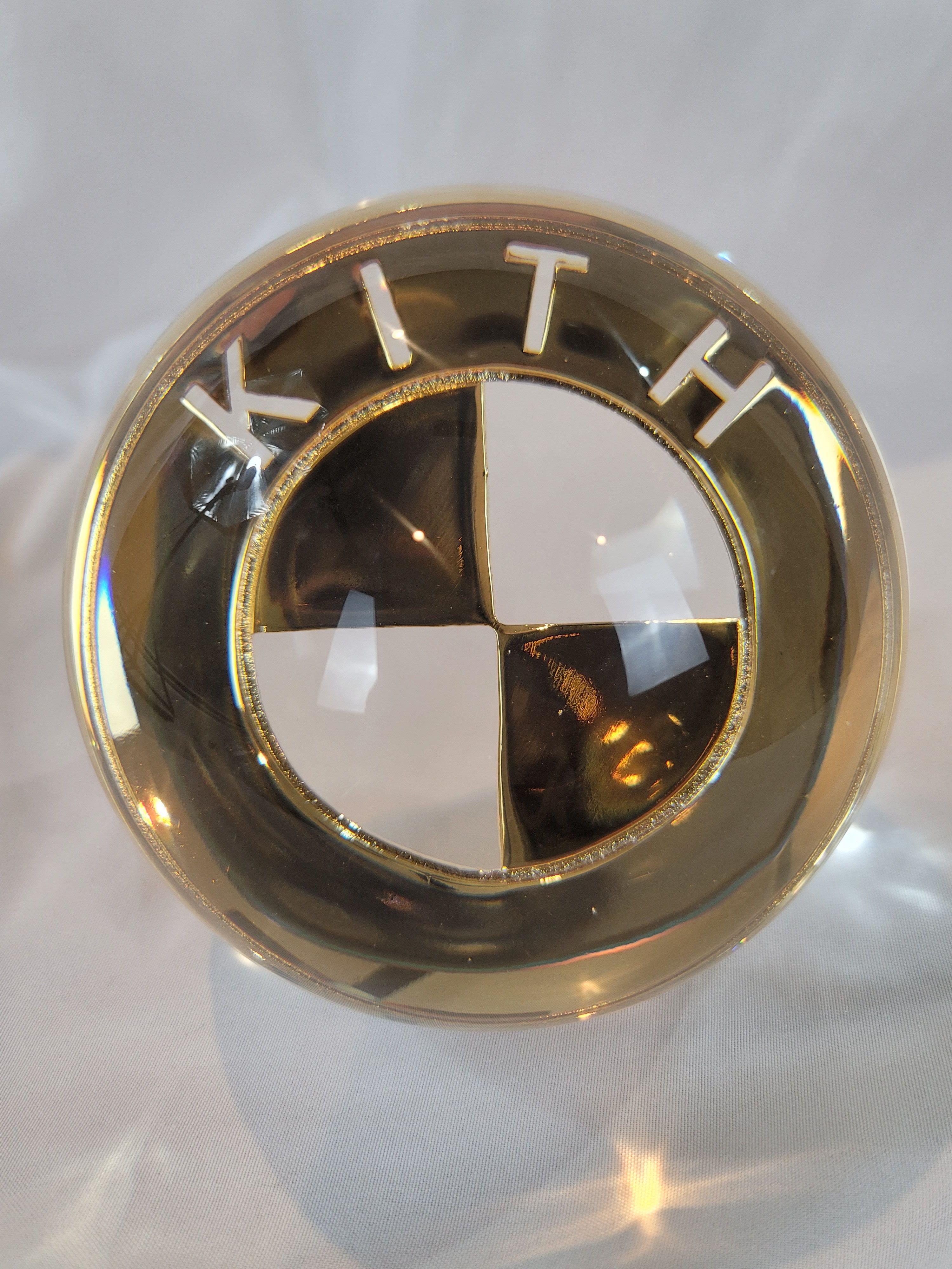 image of & Victor Solomon Bmw Crystal Roundel Limited 251/1602 in Gold, Men's