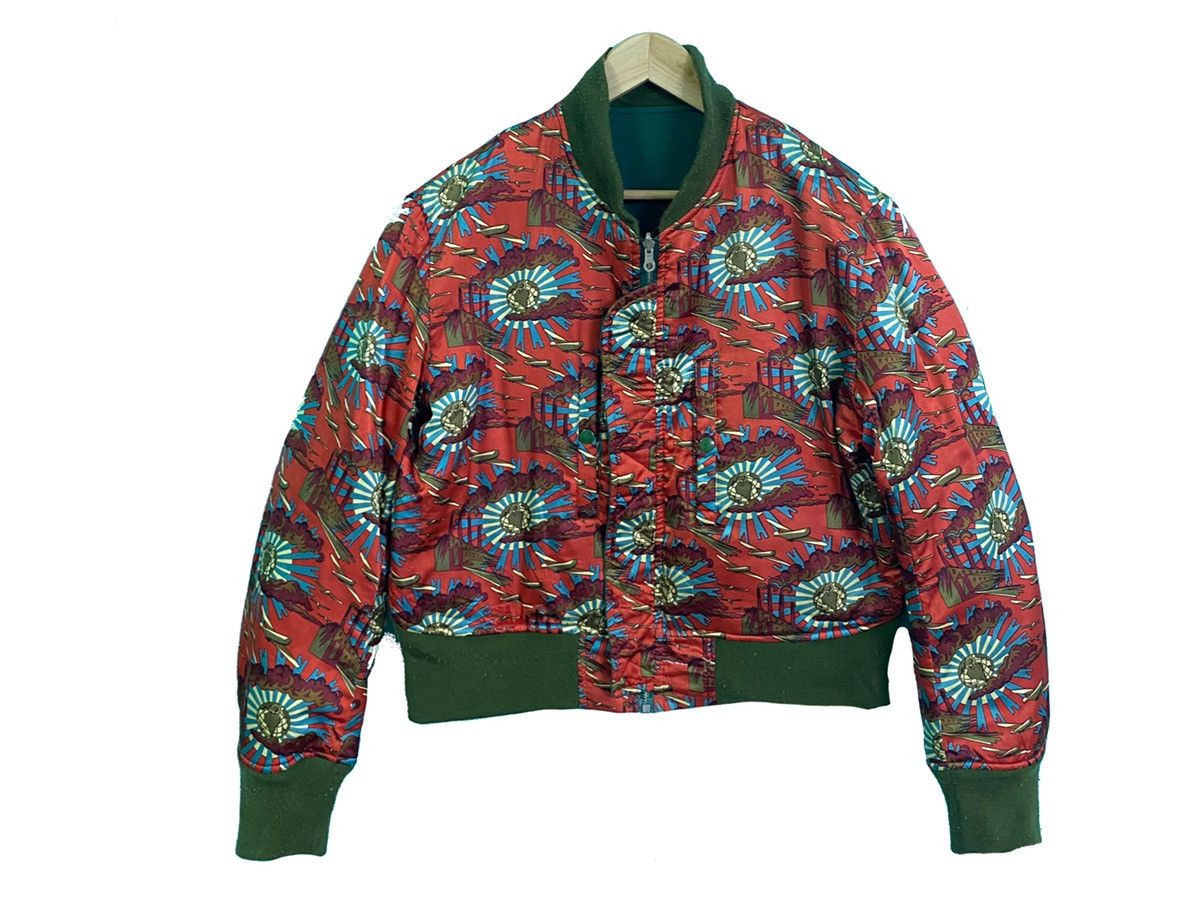 Japanese Brand VINTAGE MEN’BIGI REVERSIBLE BOMBERS JACKET Size US L / EU 52-54 / 3 - 2 Thumbnail
