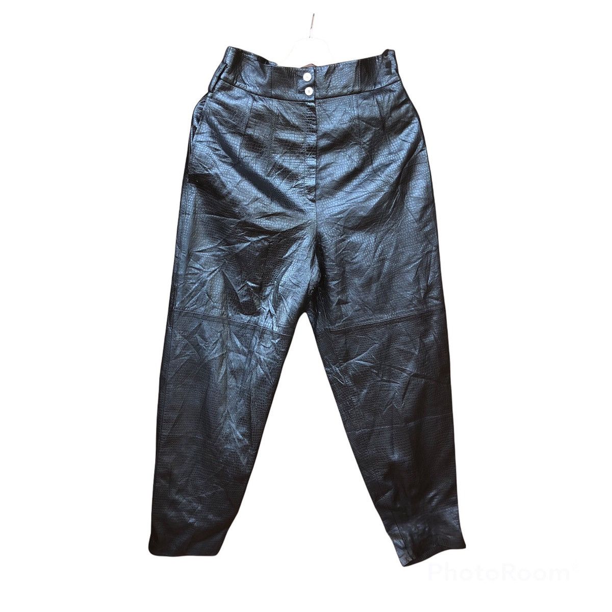 Japanese Brand SOFT LEATHER PANTS SNAKE SKIN DESIGN JIN ABE PARIS Size US 29 - 1 Thumbnail