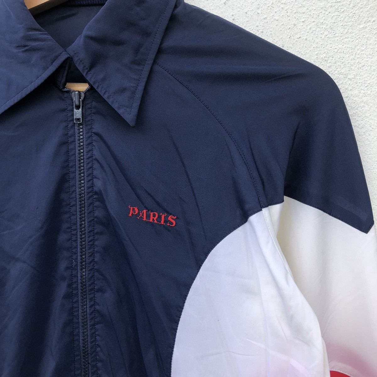 Japanese Brand TRITONE COLOUR LIGHT ZIPPER JACKET BY PARIS SPORT FASHION Size US M / EU 48-50 / 2 - 4 Thumbnail