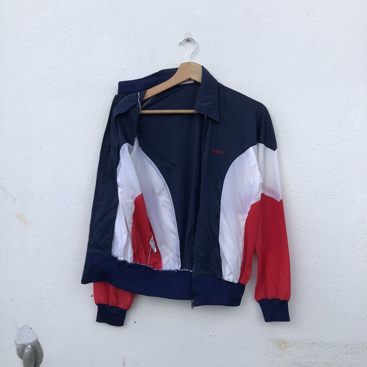 Japanese Brand TRITONE COLOUR LIGHT ZIPPER JACKET BY PARIS SPORT FASHION Size US M / EU 48-50 / 2 - 8 Thumbnail