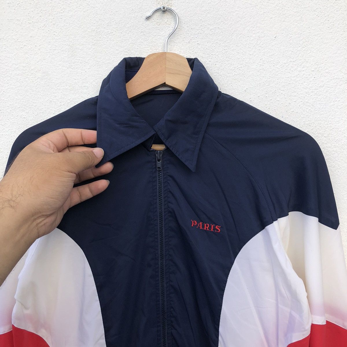 Japanese Brand TRITONE COLOUR LIGHT ZIPPER JACKET BY PARIS SPORT FASHION Size US M / EU 48-50 / 2 - 6 Thumbnail