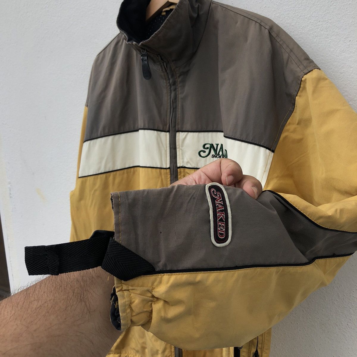 Japanese Brand VINTAGE NAKED SKI JACKET RARE STYLE BONDAGE MADE IN JAPAN Size US L / EU 52-54 / 3 - 4 Thumbnail