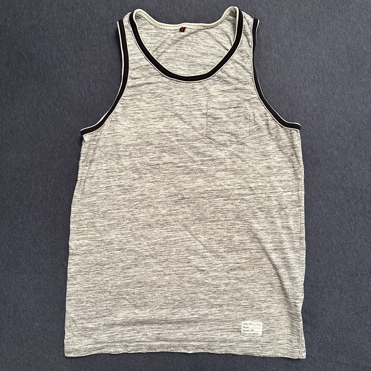 Adam Levine Men Sleeveless Fitted Gym Tank Top S Gray Muscle