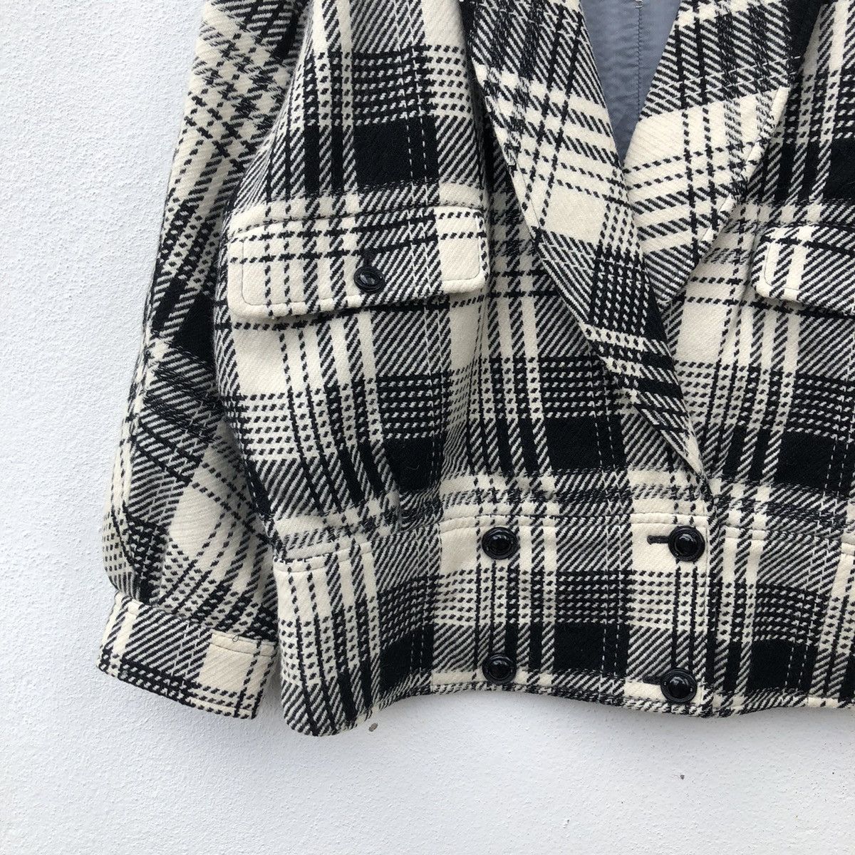 Japanese Brand VINTAGE BOMBER STYLE JACKET TARTAN DESIGN RARE STYLE Size US M / EU 48-50 / 2 - 3 Thumbnail