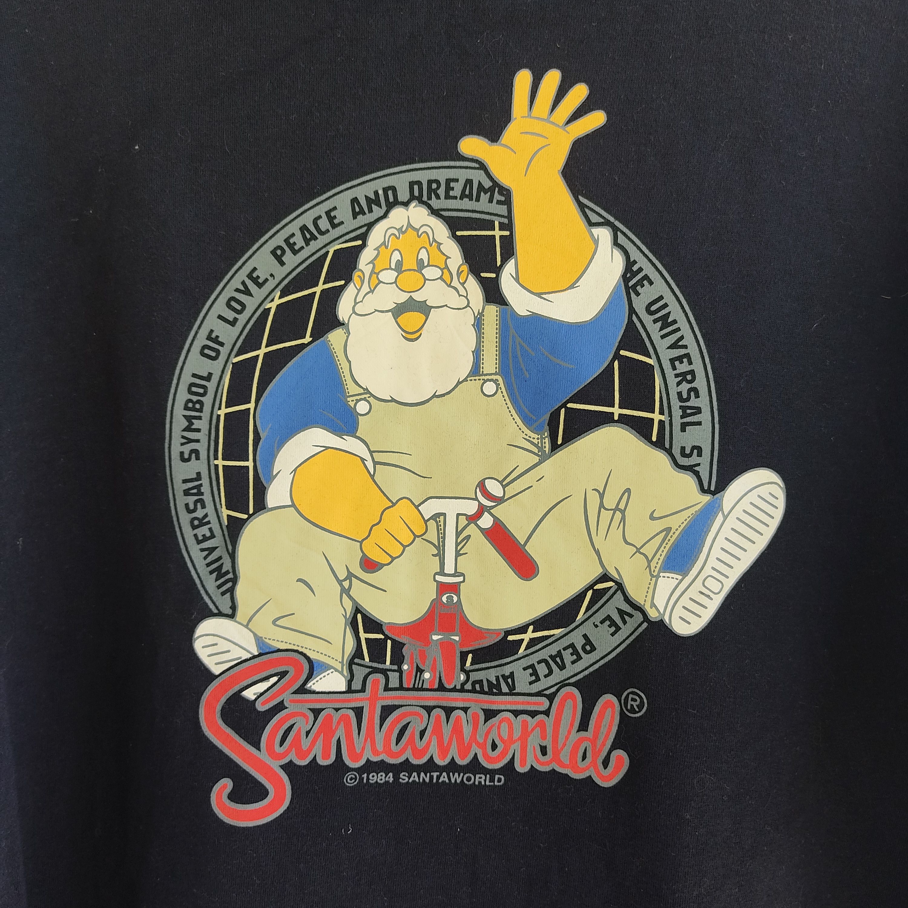 Japanese Brand Santaworld Big Logo Printed Blue Hoodie Size US L / EU 52-54 / 3 - 14 Thumbnail