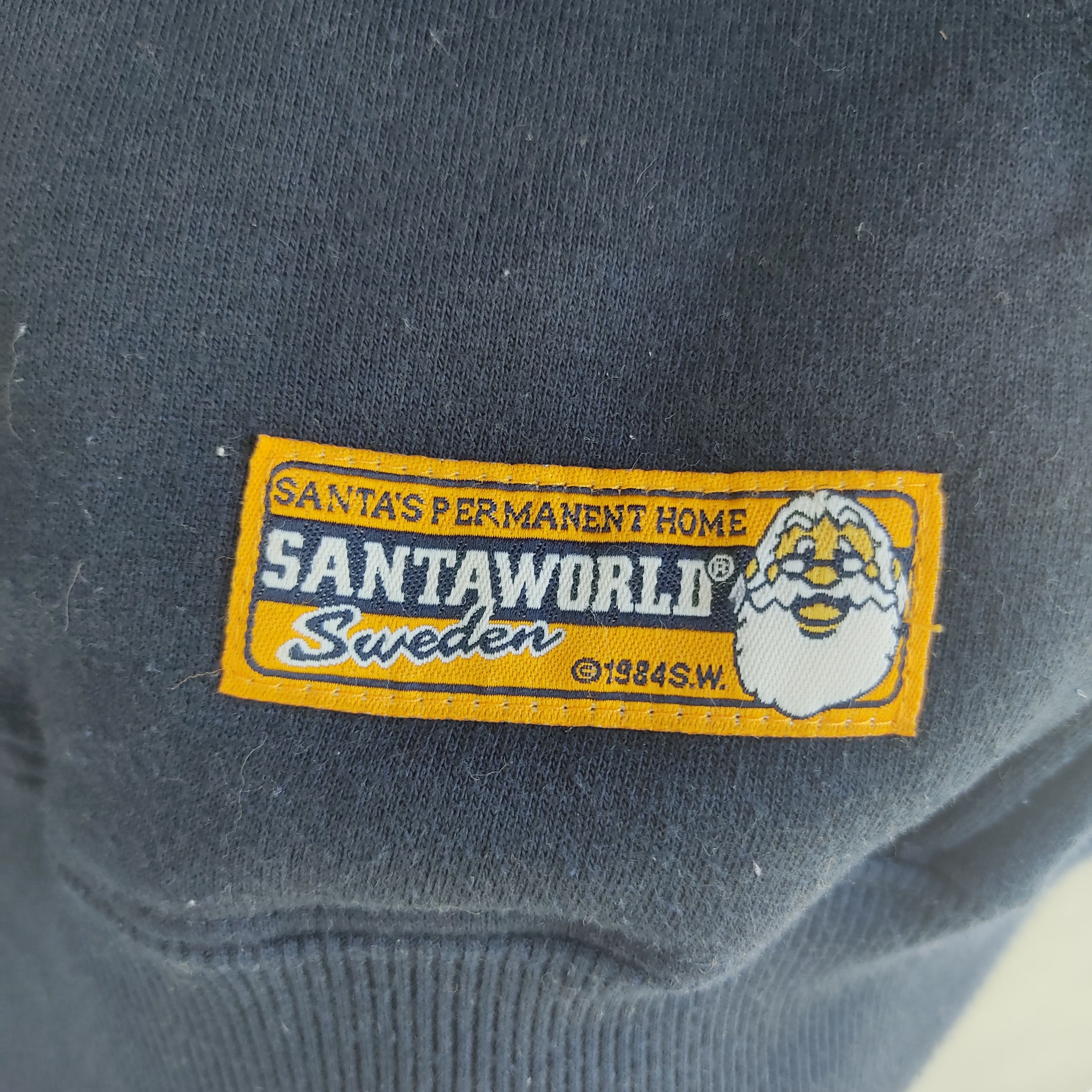 Japanese Brand Santaworld Big Logo Printed Blue Hoodie Size US L / EU 52-54 / 3 - 11 Thumbnail
