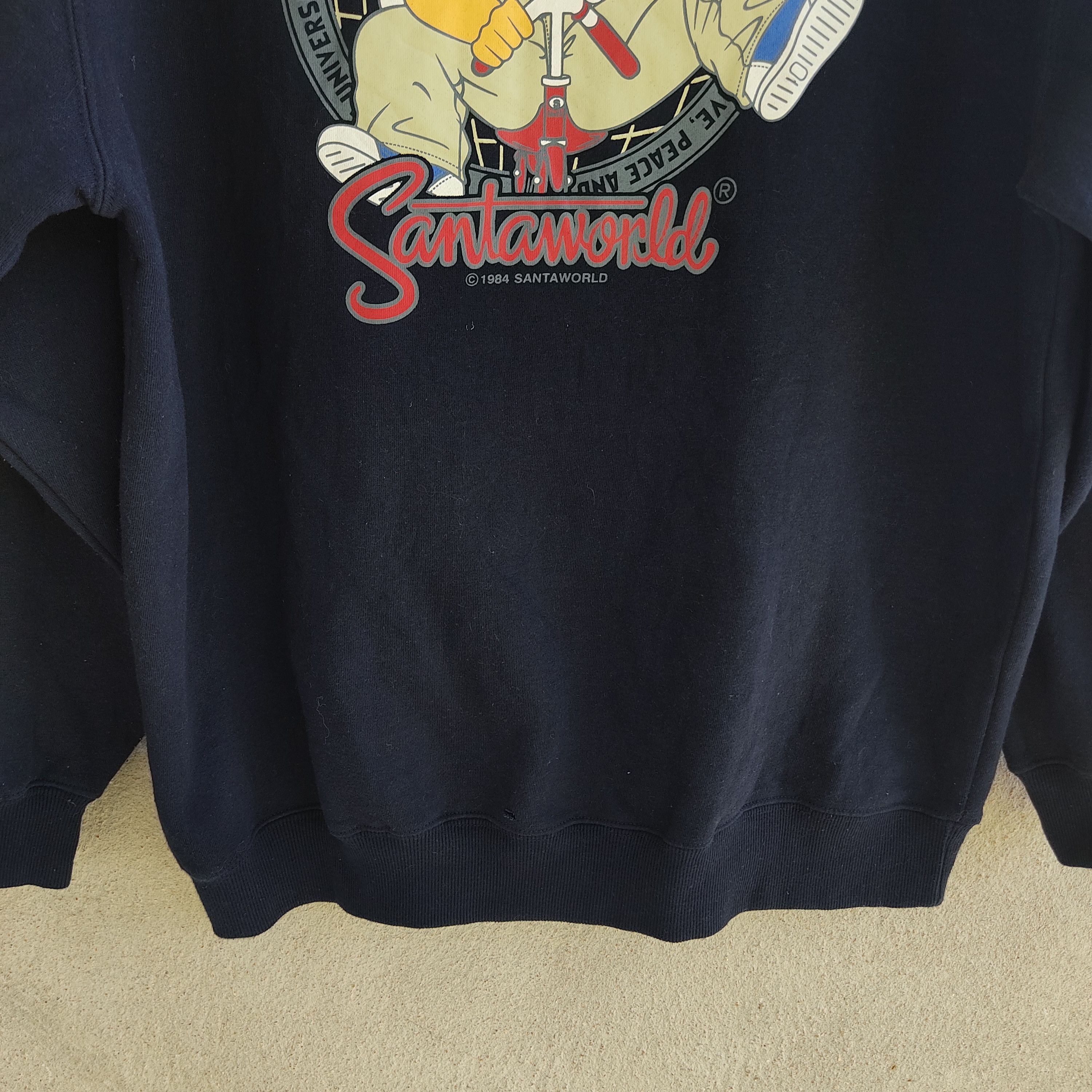 Japanese Brand Santaworld Big Logo Printed Blue Hoodie Size US L / EU 52-54 / 3 - 13 Thumbnail