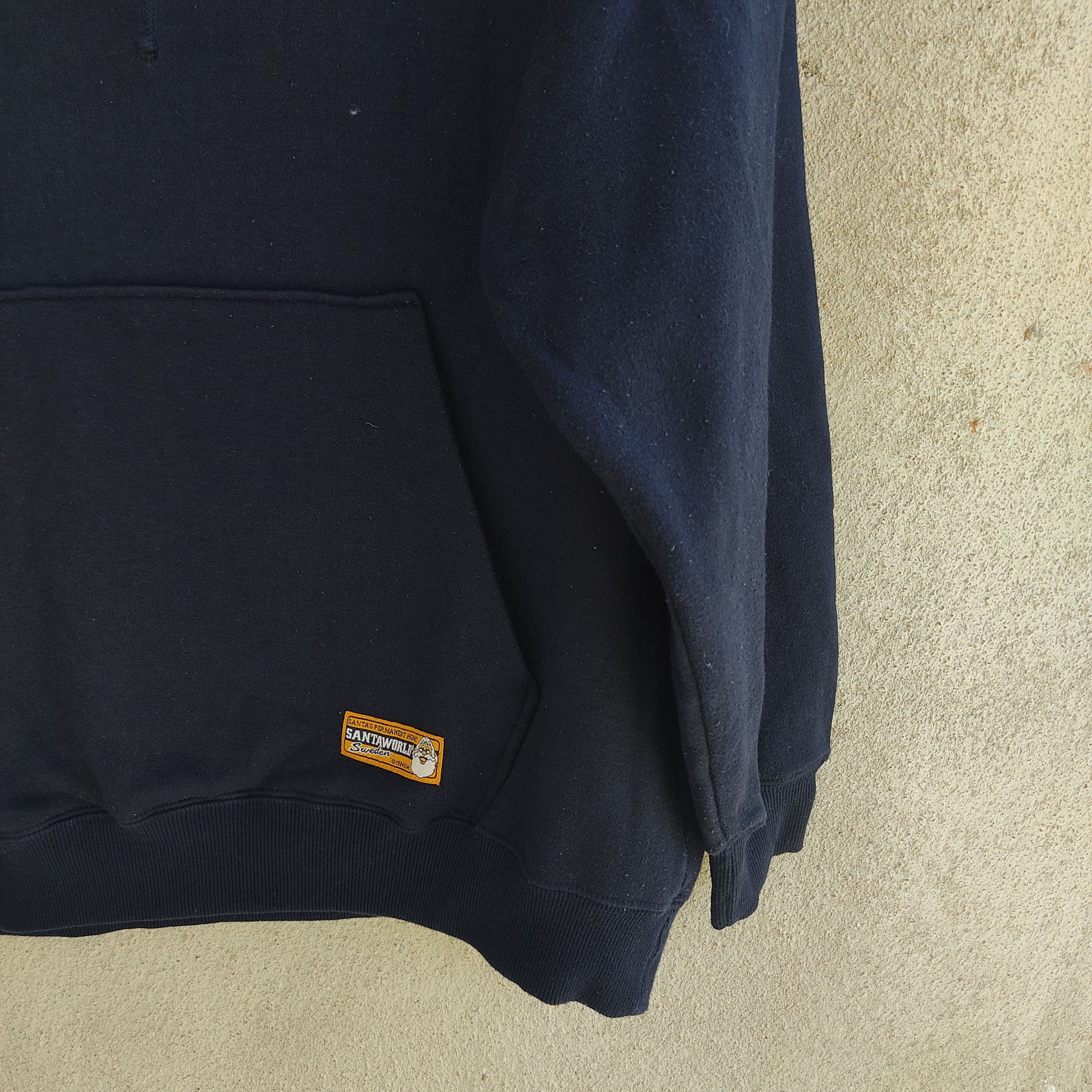 Japanese Brand Santaworld Big Logo Printed Blue Hoodie Size US L / EU 52-54 / 3 - 9 Thumbnail